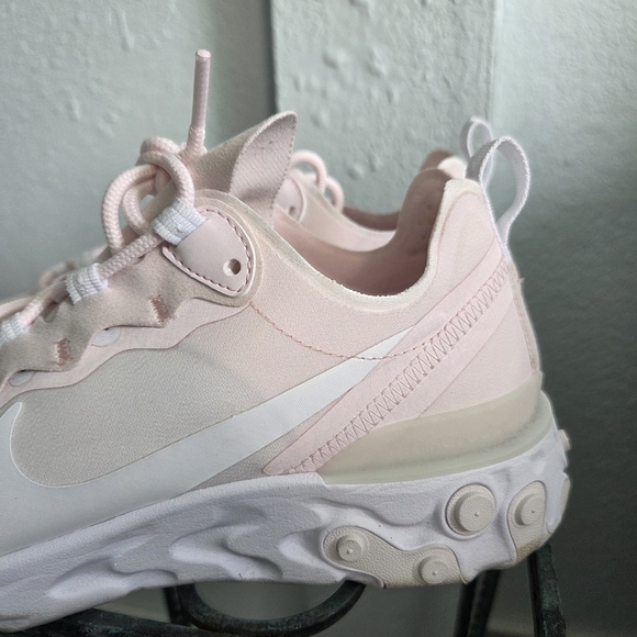 Nike Women's Light Pink React Sneakers - Picture 3 of 5